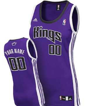 Women%27s Customized Sacramento Kings Purple Basketball Jersey